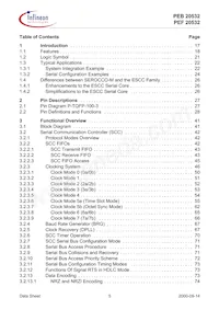 PEF 20532 F V1.3 Datasheet Pagina 5