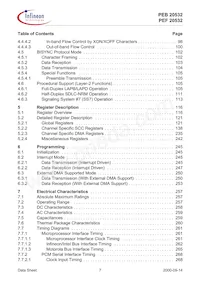 PEF 20532 F V1.3 Datasheet Pagina 7