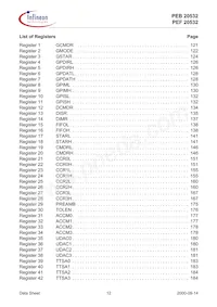 PEF 20532 F V1.3 Datenblatt Seite 12