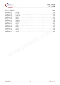 PEF 20532 F V1.3 Datenblatt Seite 14