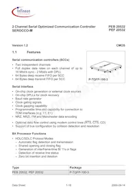 PEF 20532 F V1.3 Datasheet Page 18