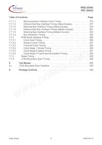 PEF 20542 F V1.3 Datenblatt Seite 8