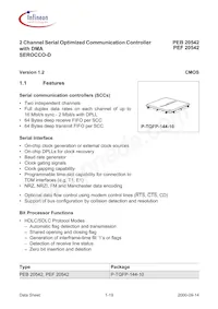 PEF 20542 F V1.3 Datasheet Page 19