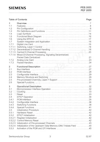 PEF 2055 N V2.1 Datasheet Pagina 3