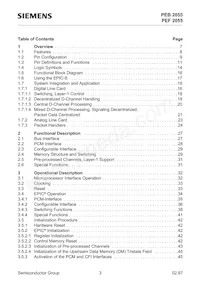 PEF 2055 N V2.1 Datasheet Page 3