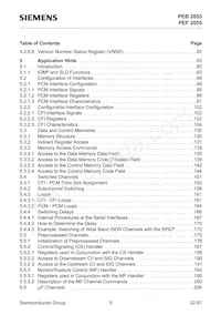 PEF 2055 N V2.1 Datasheet Page 5