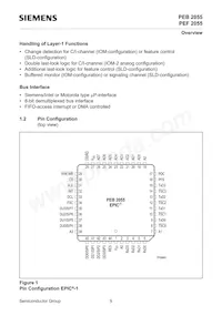 PEF 2055 N V2.1 Datasheet Page 9