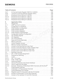 PEF 20550 H V2.1 Datenblatt Seite 8