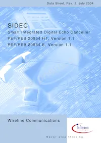 PEF 20954 HT V1.1 Datasheet Cover