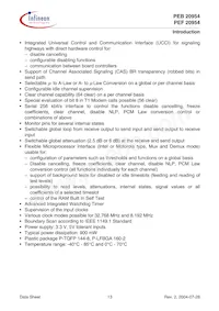 PEF 20954 HT V1.1 Datasheet Page 13