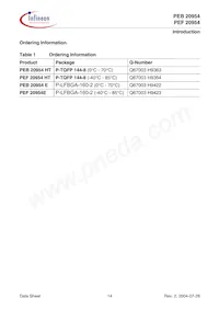 PEF 20954 HT V1.1 Datasheet Page 14