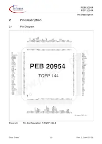 PEF 20954 HT V1.1數據表 頁面 20