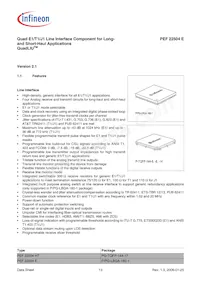 PEF 22504 HT V2.1 Datenblatt Seite 13