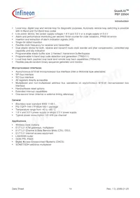 PEF 22504 HT V2.1 Datasheet Page 14