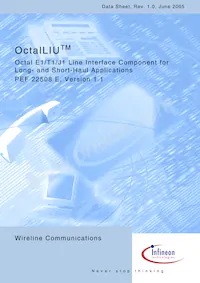 PEF 22508 E V1.1-G Datenblatt Cover