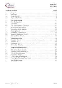 PEF 2426 H V1.1 GD Datasheet Page 3