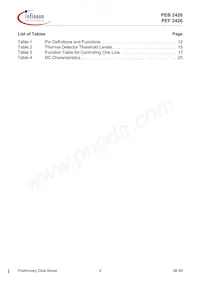 PEF 2426 H V1.1 GD Datasheet Page 4