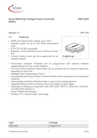 PEF 2426 H V1.1 GD Datasheet Page 7