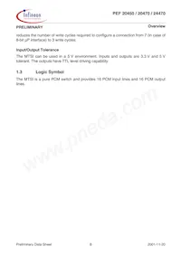PEF 24470 H V1.3 Datasheet Page 17