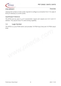 PEF 24470 H V1.3 Datasheet Pagina 17