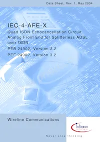 PEF 24902 H V2.1 Datenblatt Cover