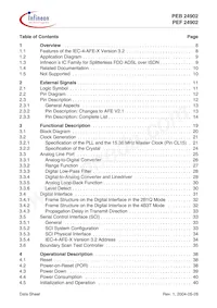 PEF 24902 H V2.1數據表 頁面 4