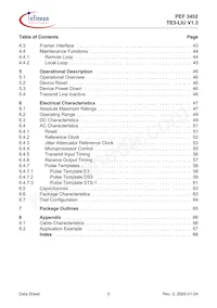 PEF 3452 H V1.3數據表 頁面 5