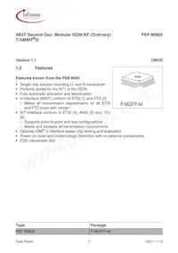 PEF 80902 H V1.1 Datasheet Page 11