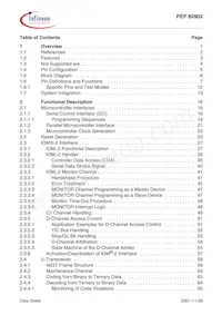 PEF 82902 F V1.1 Datenblatt Seite 5
