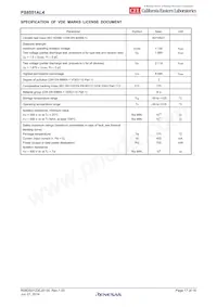 PS8551AL4-E3-AX Datasheet Page 17