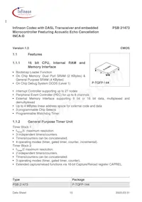 PSB 21473 F V1.3 Datasheet Page 15