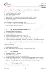 PSB 21473 F V1.3 Datasheet Page 16