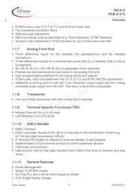 PSB 21473 F V1.3 Datasheet Page 17