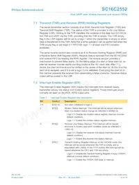 SC16C2552IA44 Datasheet Pagina 13