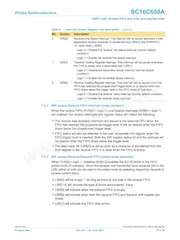 SC16C650AIB48 Datasheet Page 19