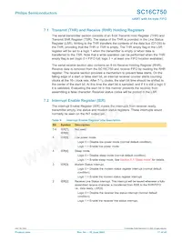 SC16C750IB64 Datasheet Page 17