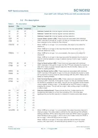 SC16C852IBS Datasheet Page 7