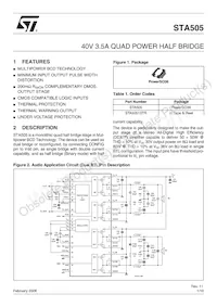 STA50513TR Datasheet Cover