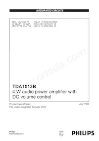 TDA1013B/N2 Datenblatt Cover