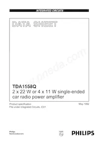 TDA1558Q/N1 Datasheet Cover