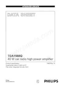 TDA1560Q/N4C Datenblatt Cover