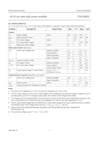 TDA1560Q/N4C Datasheet Page 7