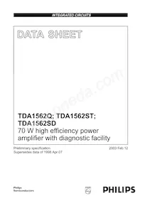 TDA1562ST/N3C數據表 封面