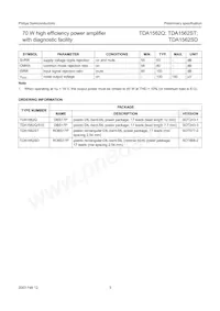 TDA1562ST/N3C Datasheet Page 3