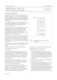 TDA1565TH/N1C Datasheet Pagina 5