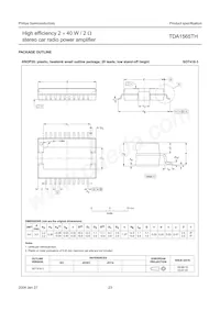 TDA1565TH/N1C Datasheet Page 23