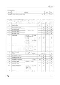 TDA2030V Datasheet Page 3
