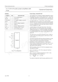 TDA2616/N1 Datasheet Page 4