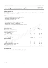 TDA7050T/N3 Datasheet Pagina 2