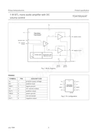 TDA7052AT/N2 Datasheet Page 3
